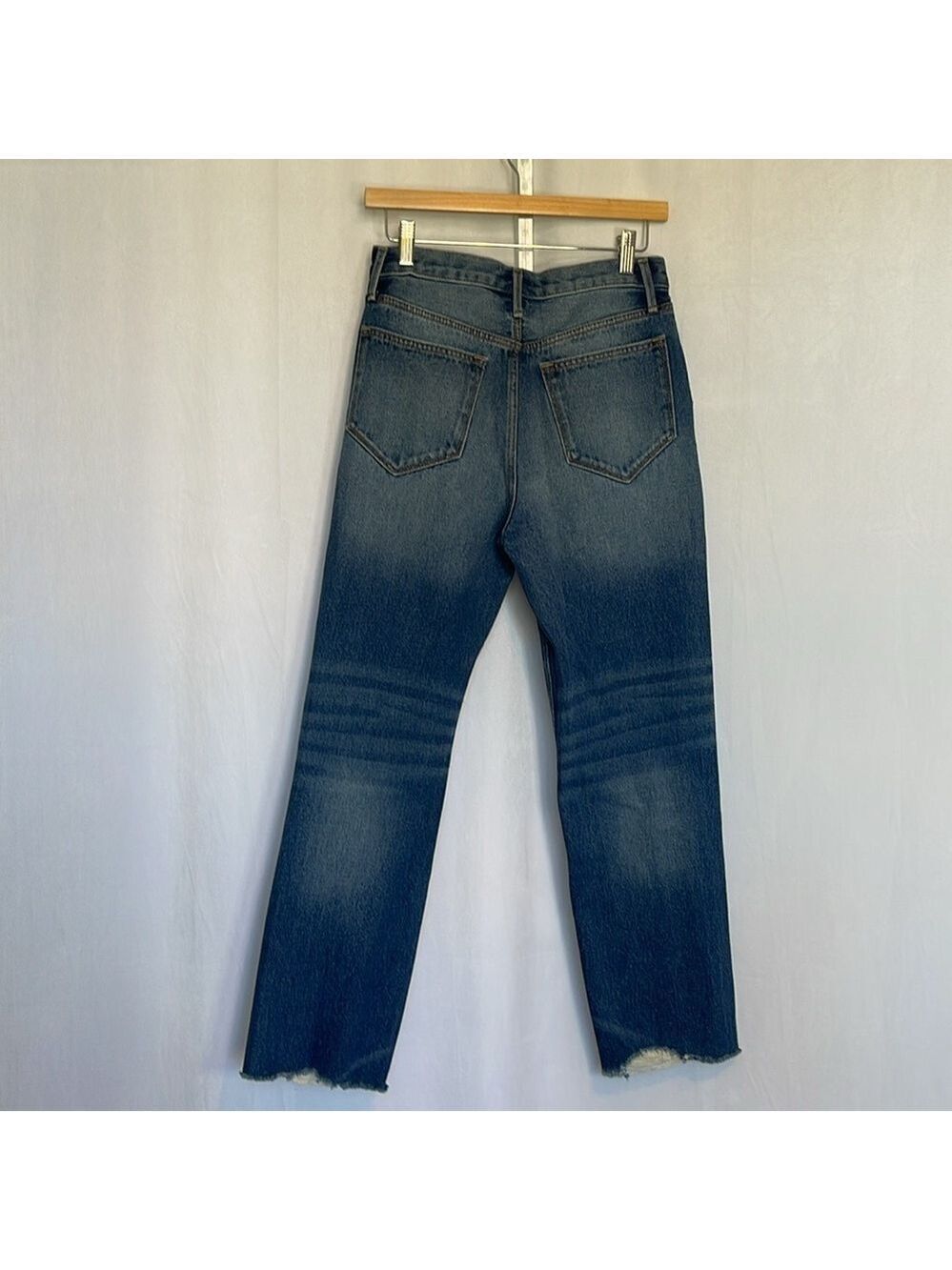 Driftwood Royce Straight Crop Jeans in Kaleidoscope Embroidery Size 26 Boho EUC - Picture 8 of 16